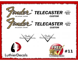 Fender Telecaster Guitar Decal #11